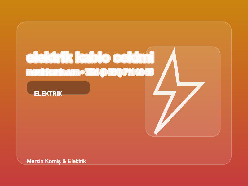 (0538 495 97 96 | Elektrik Kablo Çekimi Nasıl Yapılır? | Profesyonel Rehber