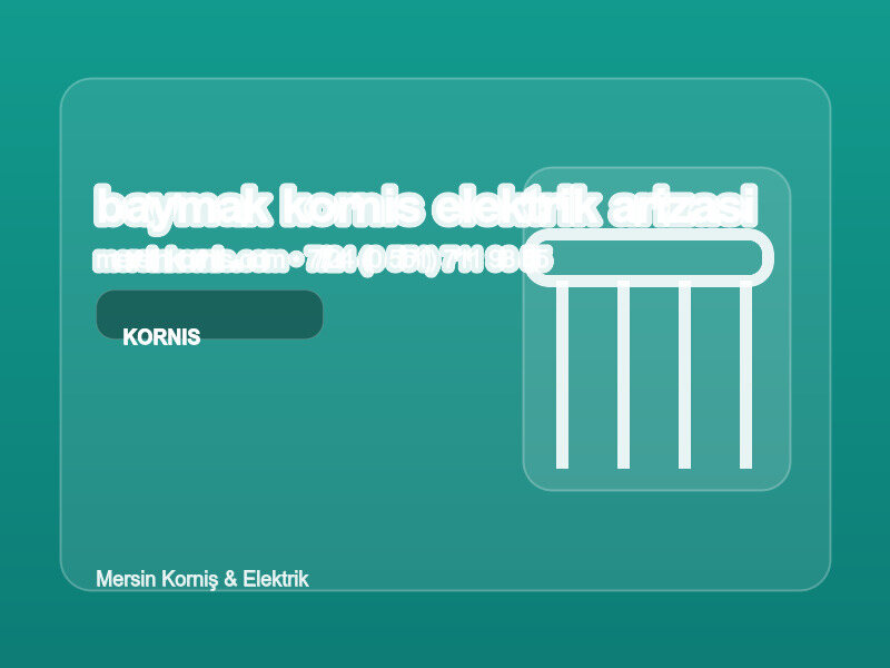 (0538 495 97 96 | Baymak Korniş Elektrik Arızası