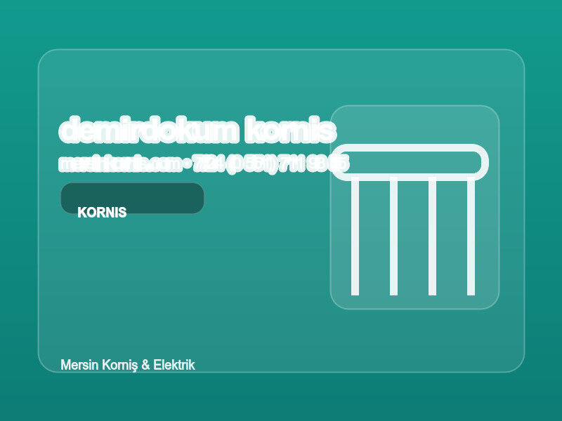 (0538 495 97 96 | Demirdöküm Korniş Servis Mersin